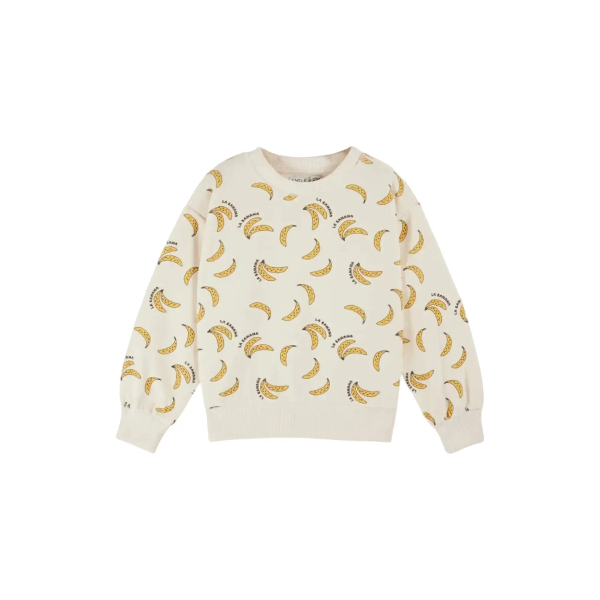 Sweat Eponge All Over Bananes Emile et Ida