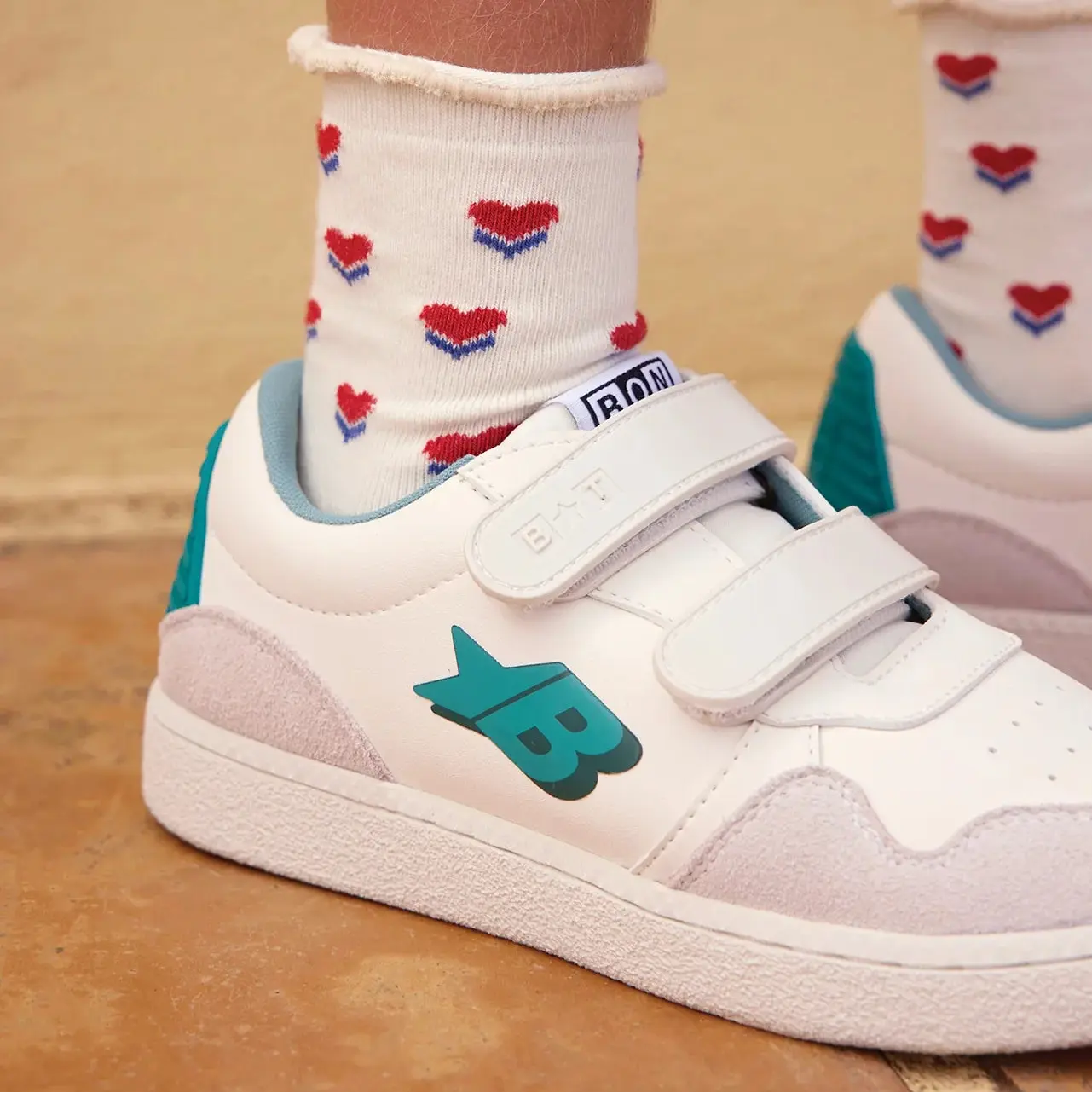 BT Kix Easy Off White Green Bonton