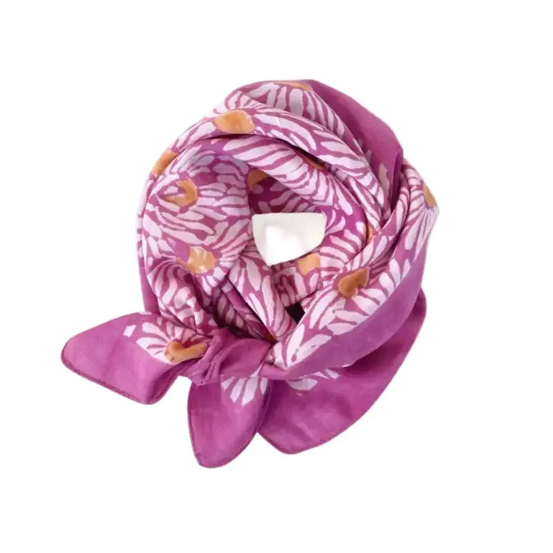 Foulard Lalavida Marguerite Fushia Apaches Collections