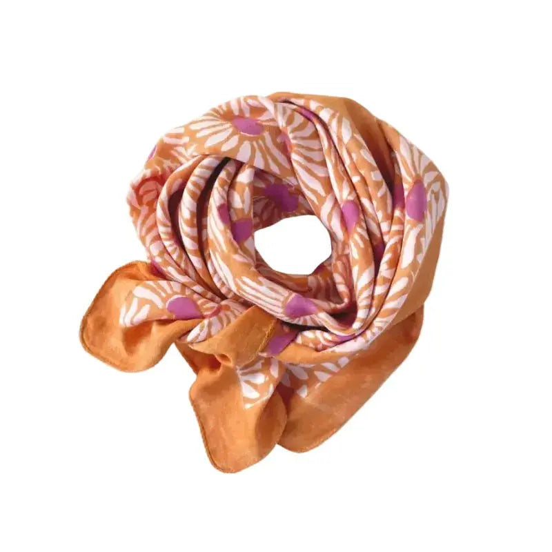 Foulard Lalavida Marguerite Orange Apaches Collections