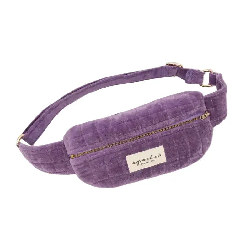 Mini Sac Banane Kela Velours Mauve Apaches Collections