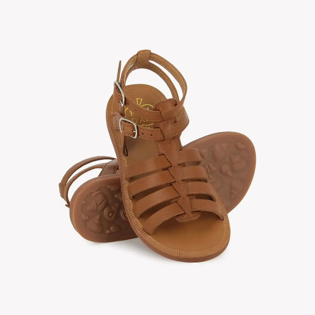 Plagette Gladiator Camel Pom d'Api