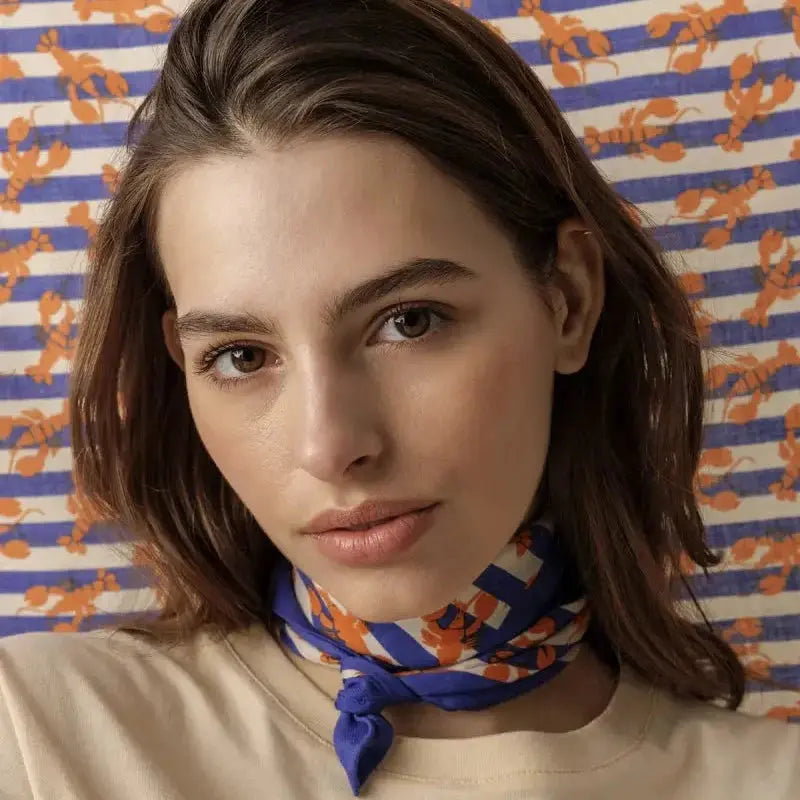Small Foulard Sebastien Orange Apaches Collections
