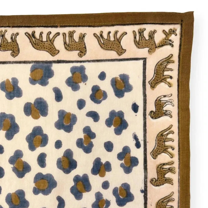 Big Foulard Dupatta Léopard Macadamia Apaches Collections