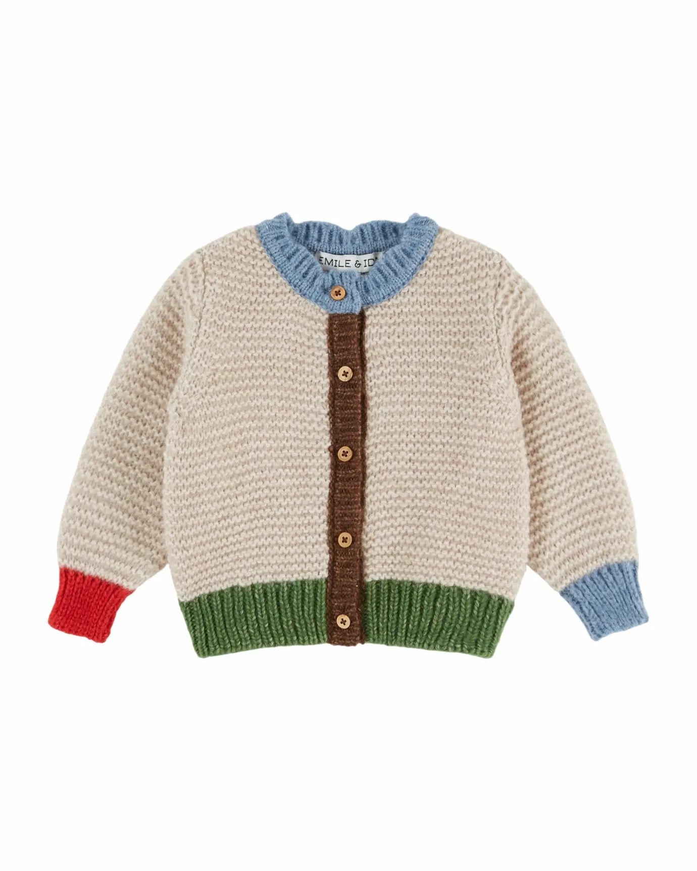 Cardigan Farine Rouge Emile et Ida