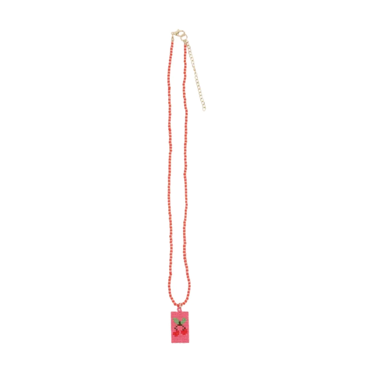 Collier Perles Cerise rose Emile & Ida