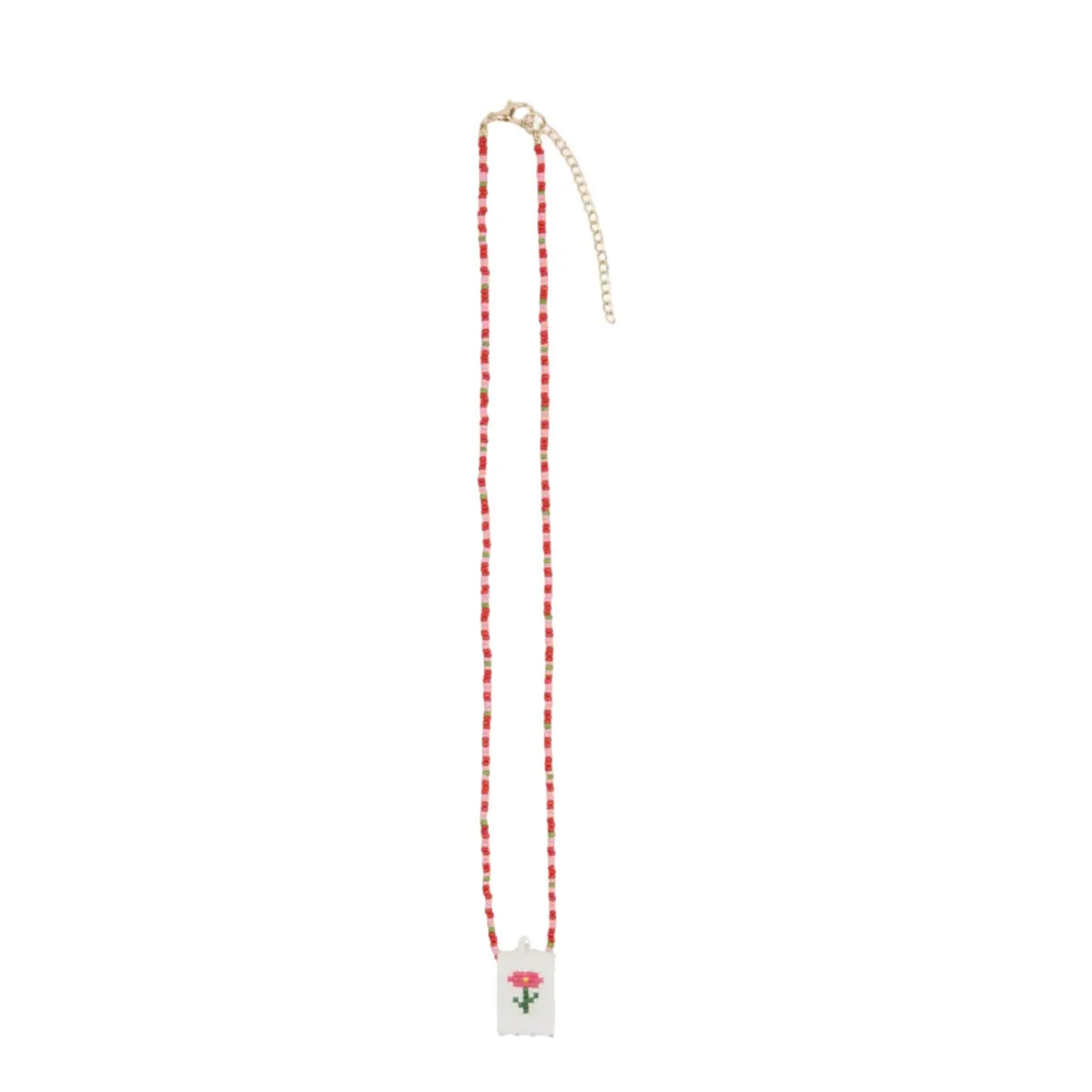 Collier Perles Daisy blanc Emile & Ida