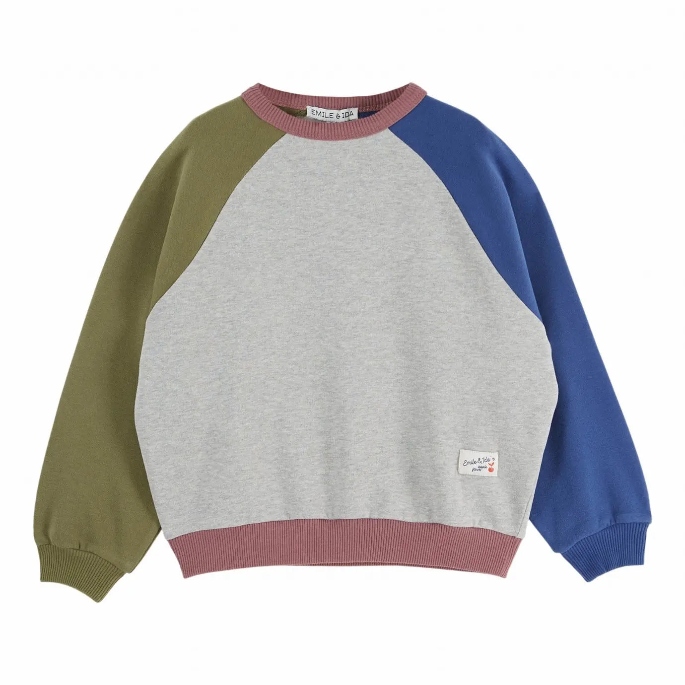 Sweat Colorblock | Gris Emile et Ida