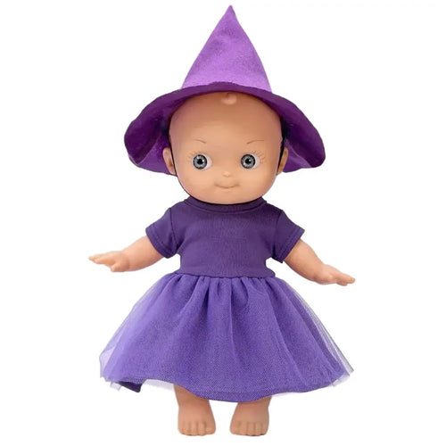 Alice En Fête Et Sa Tenue de Sorcière Minikane
