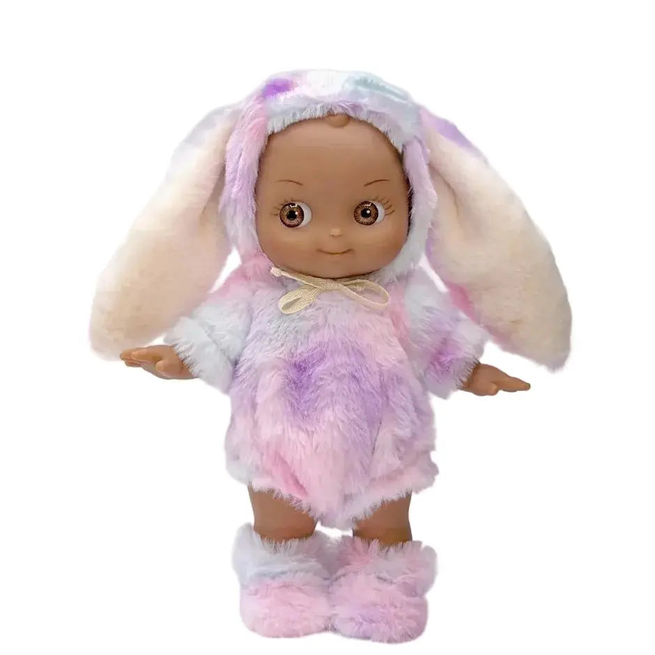 Noah En Fantasia Et Sa Tenue De Lapin Arc En Ciel Lilas Minikane