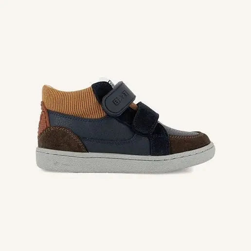 Baskets Kix Navy Cognac Bonton