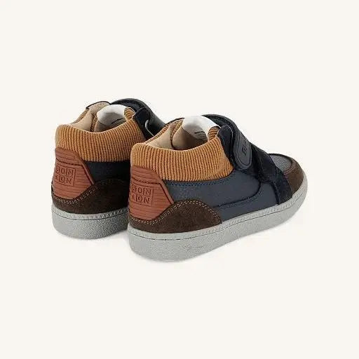Baskets Kix Navy Cognac Bonton