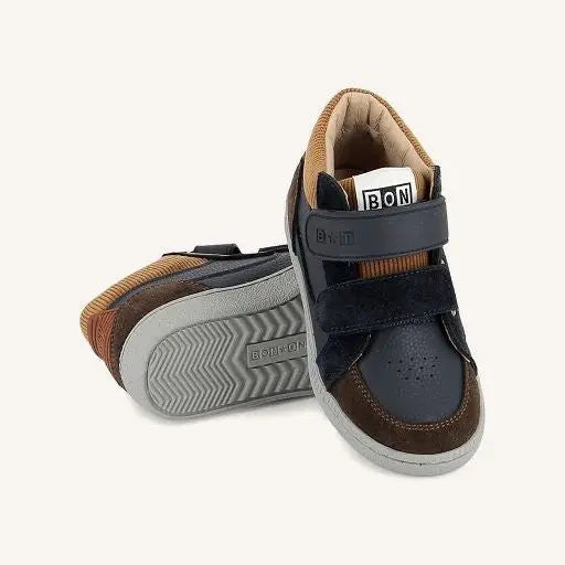Baskets Kix Navy Cognac Bonton