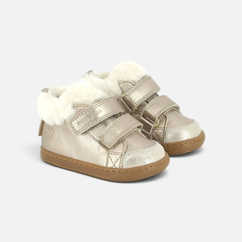 Chaussures Bouba Scratchs Platine Shoo Pom