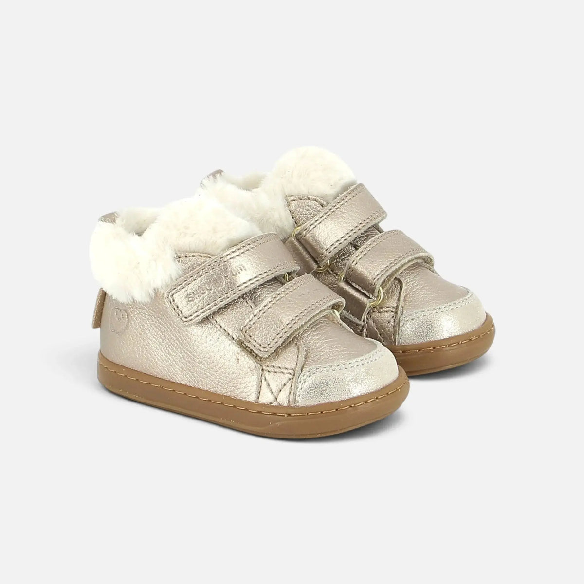 Chaussures Bouba Scratchs Platine Shoo Pom