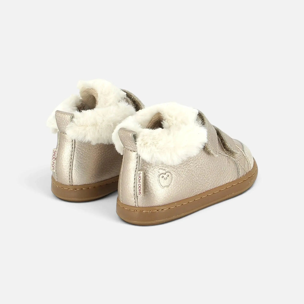 Chaussures Bouba Scratchs Platine Shoo Pom