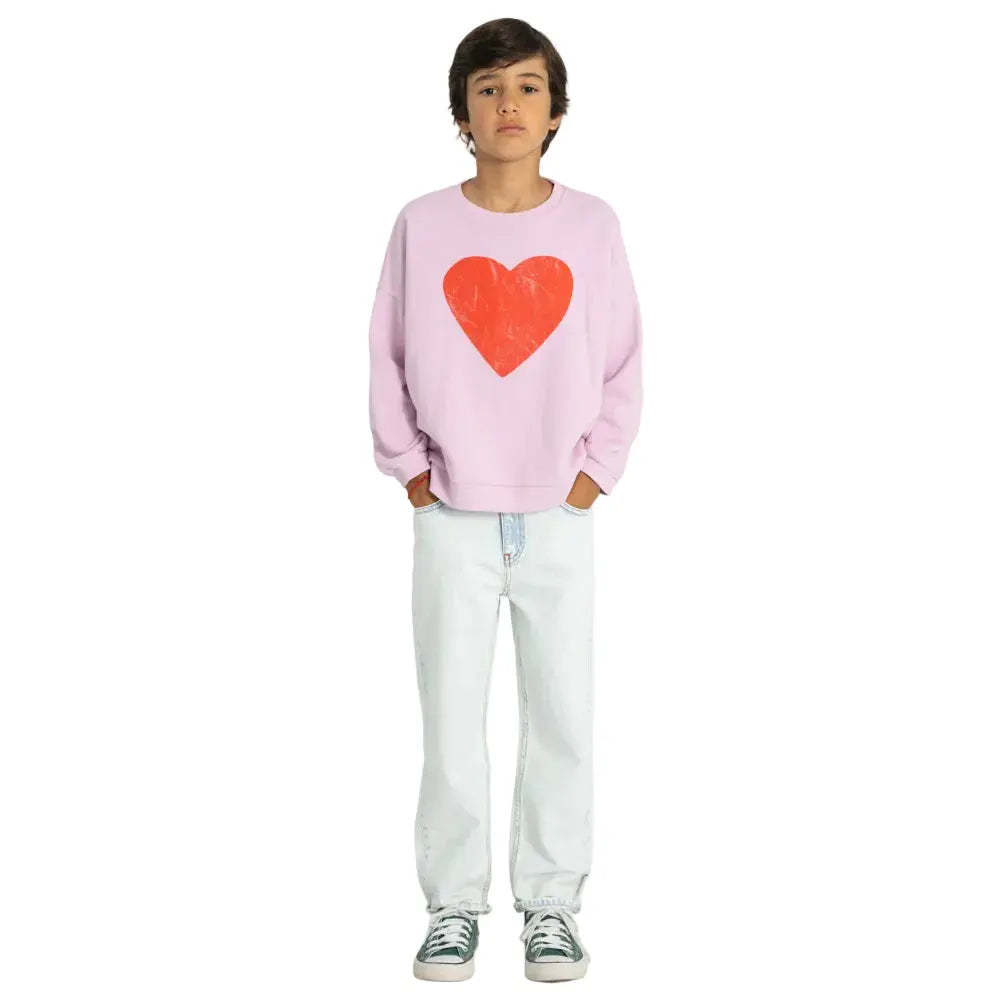 Sweat Amour Coton Bio Lilas Piupiuchick