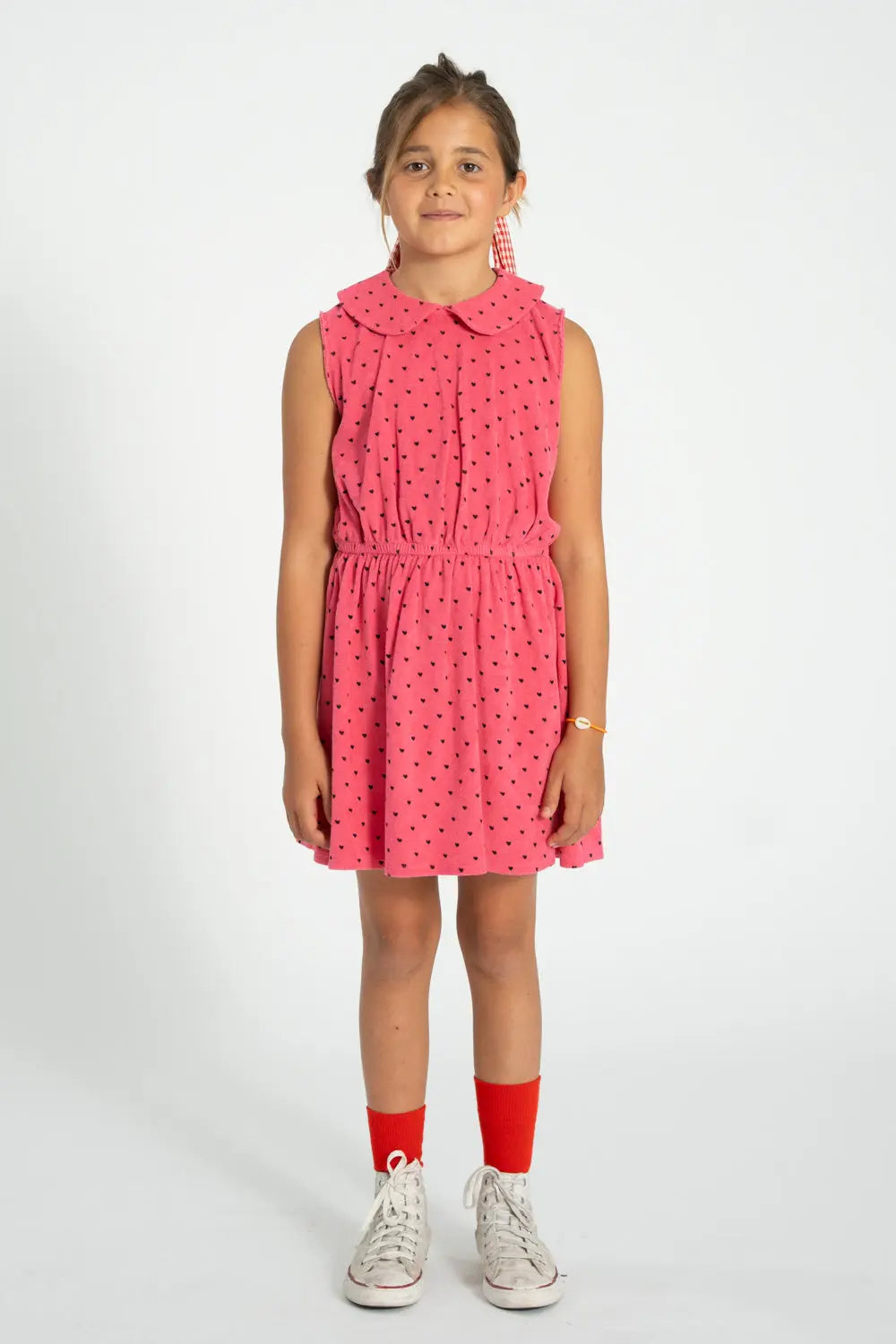 Robe Coeurs Eponge Coton Bio Rose Piupiuchick