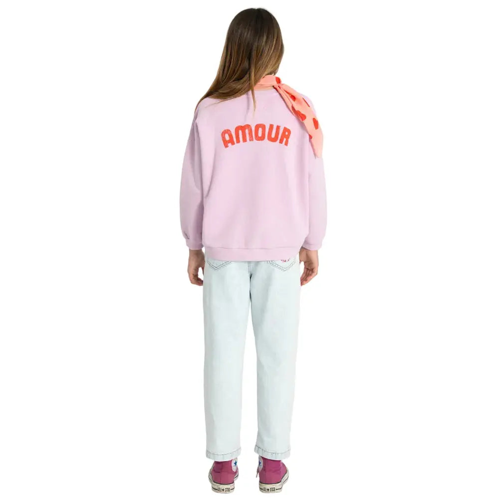 Sweat Amour Coton Bio Lilas Piupiuchick