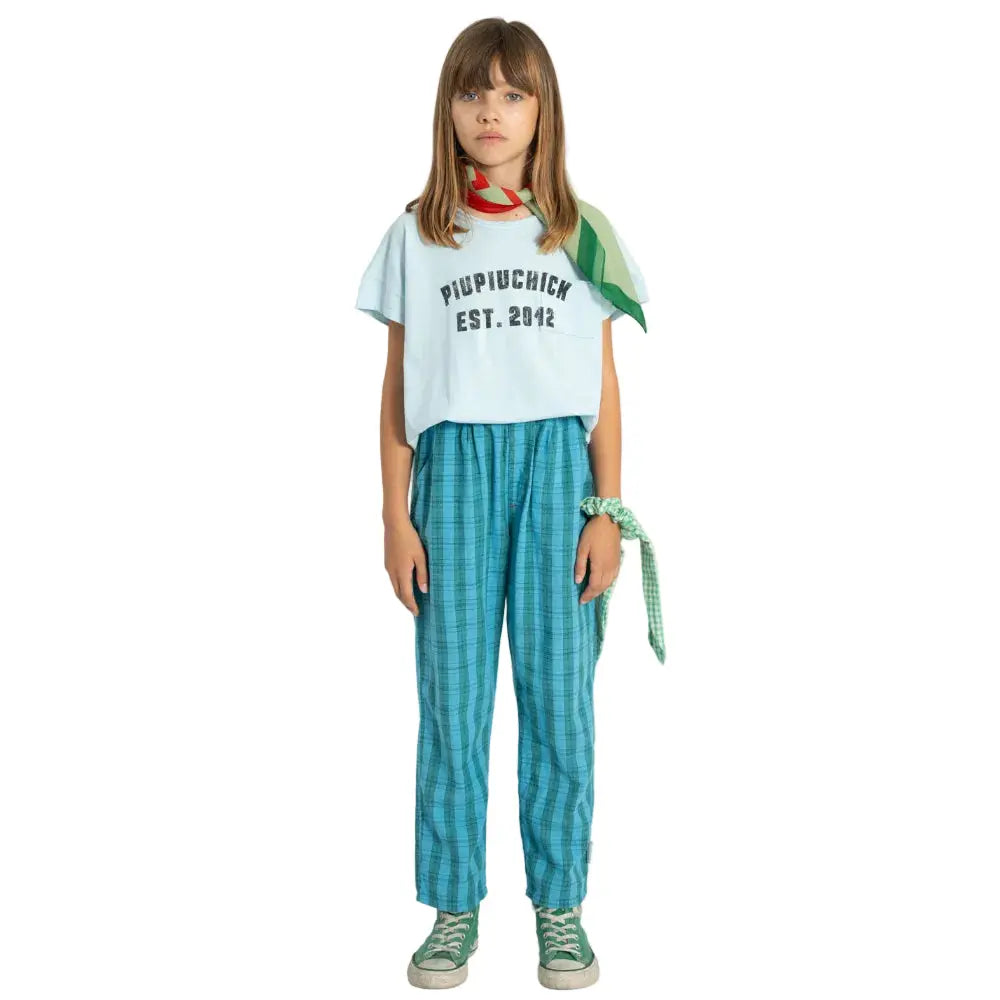 T-shirt Piupiuchick Est 2012 Bleu Ciel Piupiuchick