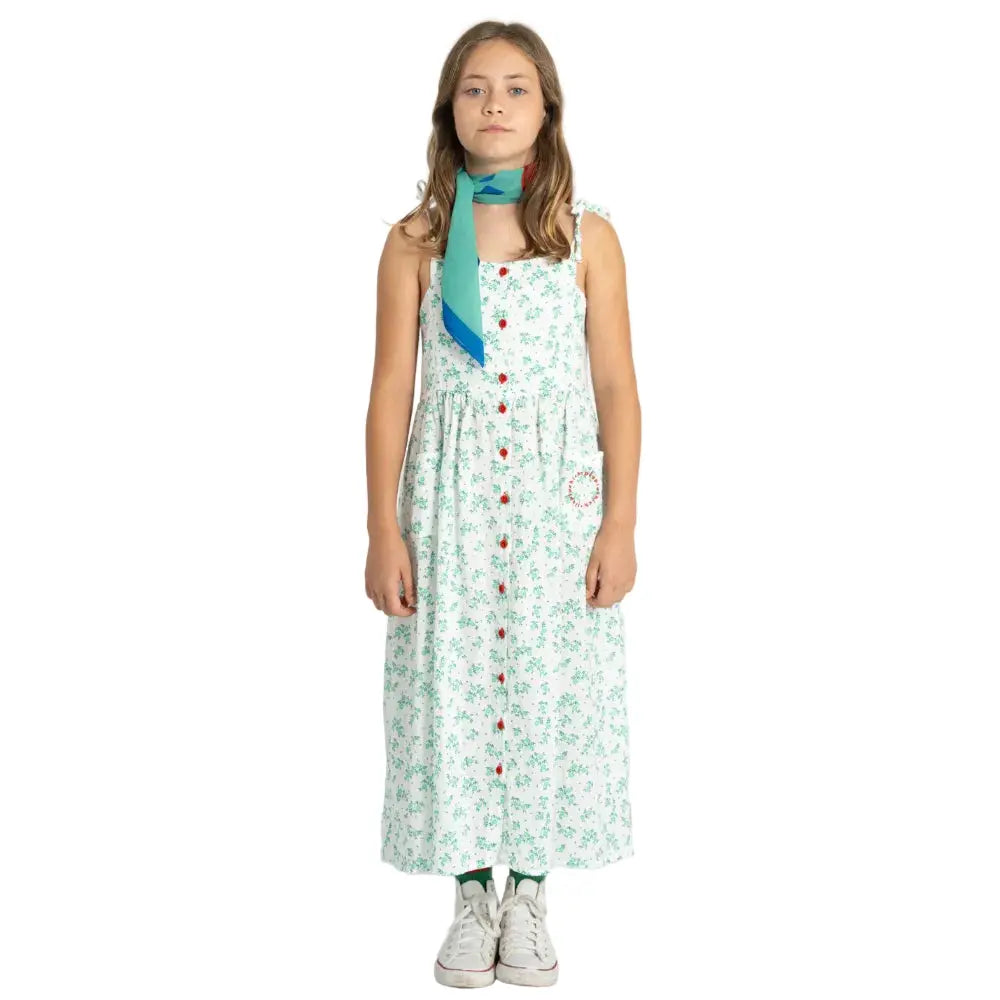 Robe Fleurie Coton Bio Blanc Piupiuchick