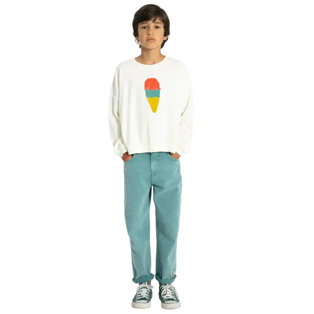 Sweat Glace Eponge Coton Bio Ecru Piupiuchick