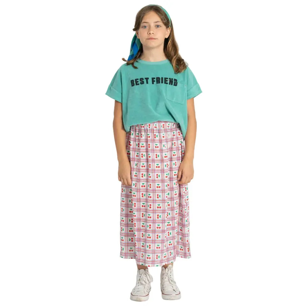 Jupe Longue Cerises Ecru Piupiuchick