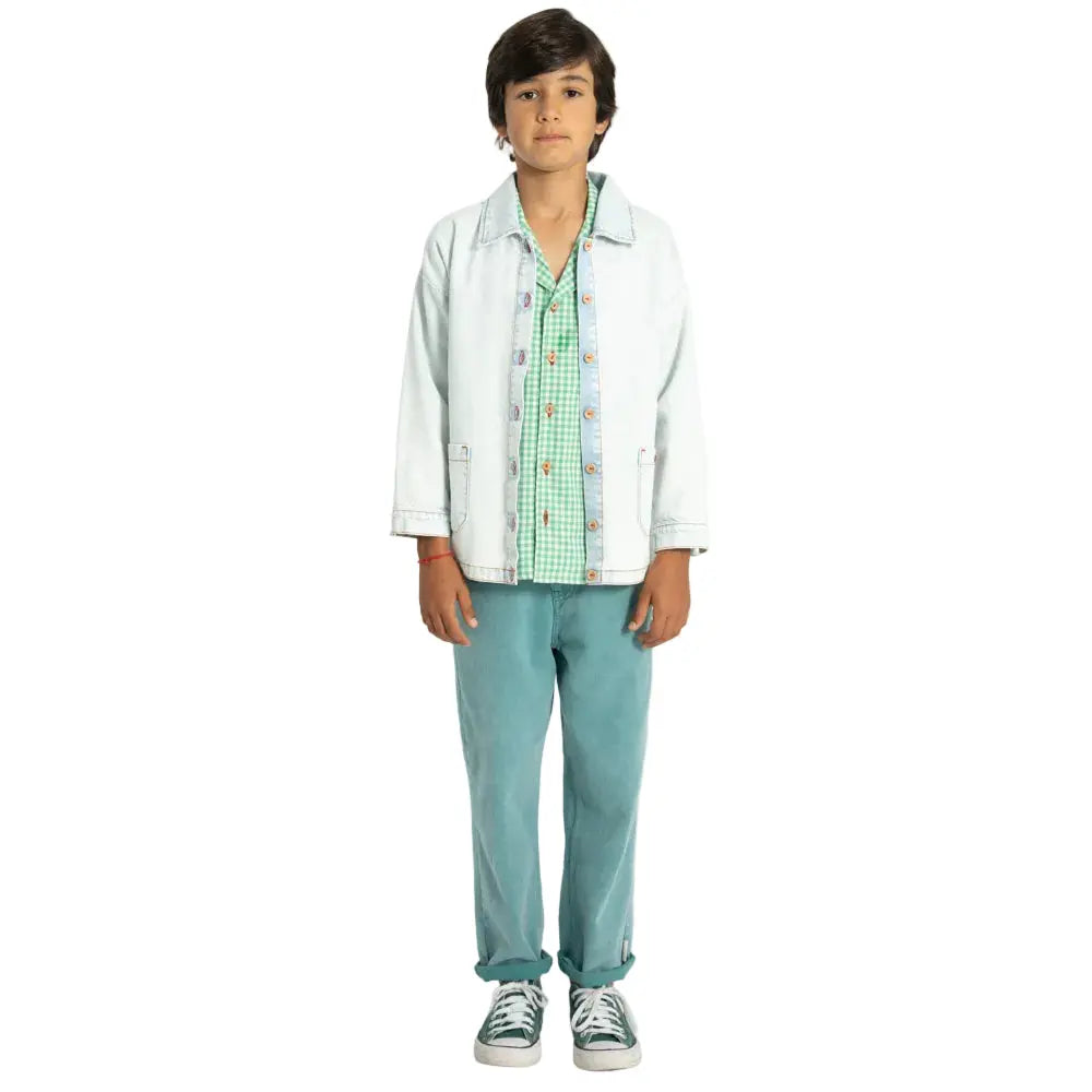 Chemise Vichy Coton Bio Verte Piupiuchick