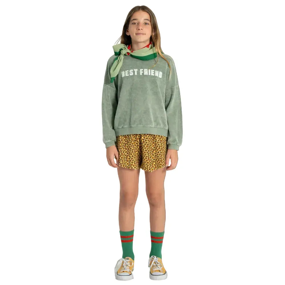 Sweat Best Friend Eponge Coton Bio Vert Piupiuchick