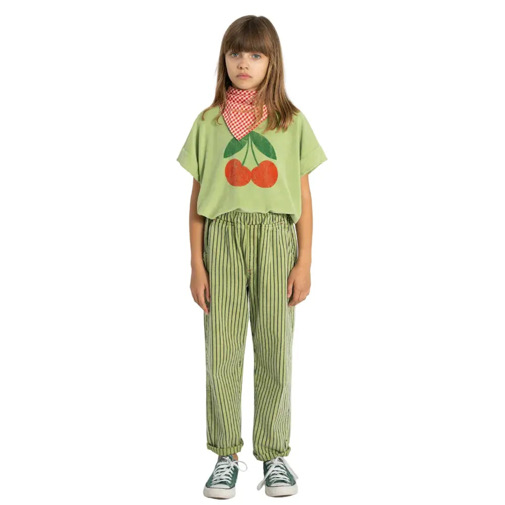 Pantalon Green Indigo Stripes - LA CABANE - Piupiuchick
