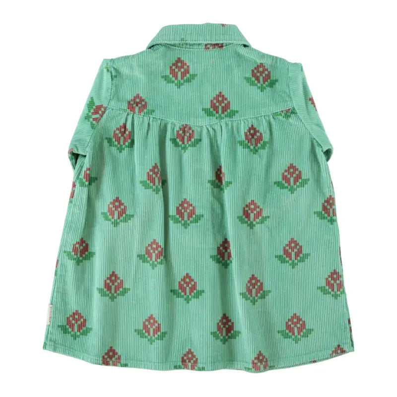 Robe Green Big Flowers Piupiuchick