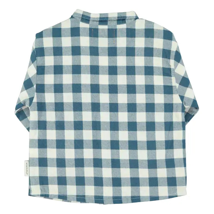Chemise Carreaux Coton bio / Bleu Piupiuchick