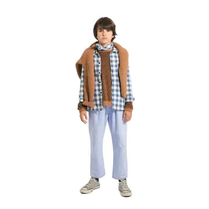 Chemise Carreaux Coton bio / Bleu Piupiuchick