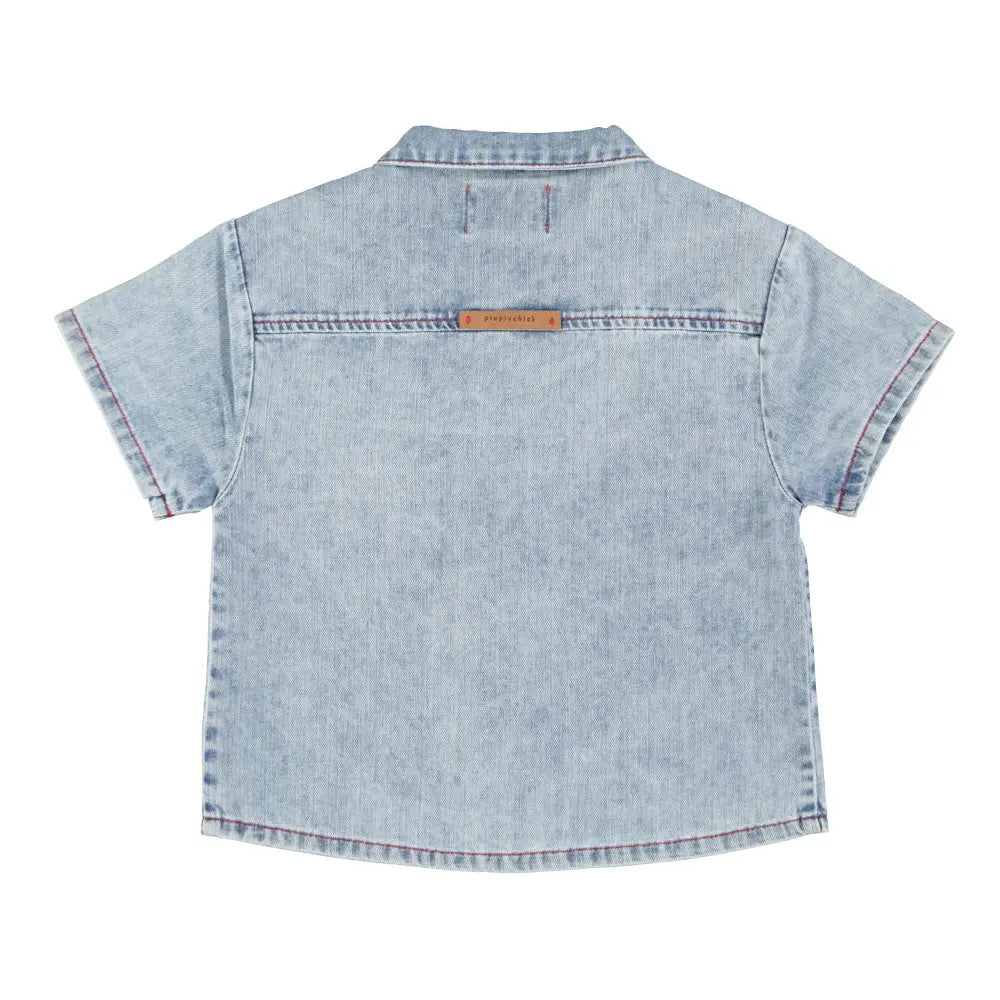 Chemise Denim Bleu Délavé Piupiuchick