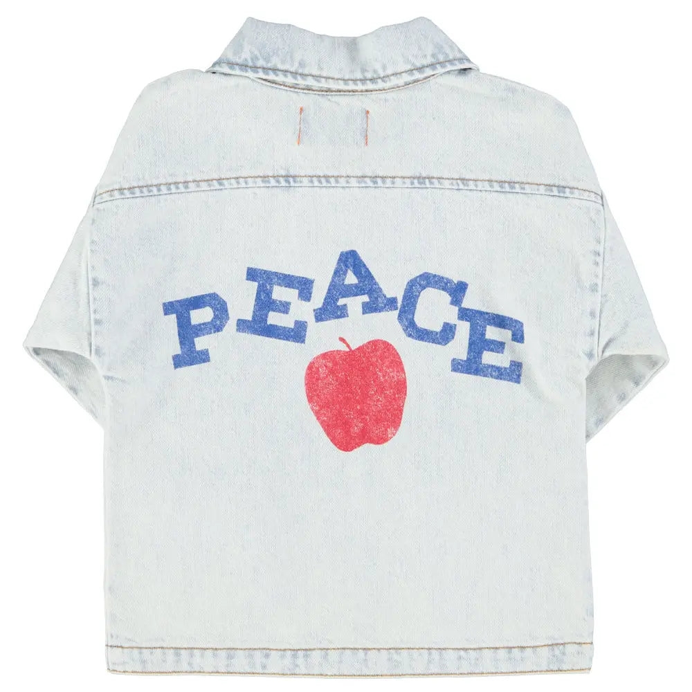 Veste Denim Peace Bleu délavé Piupiuchick