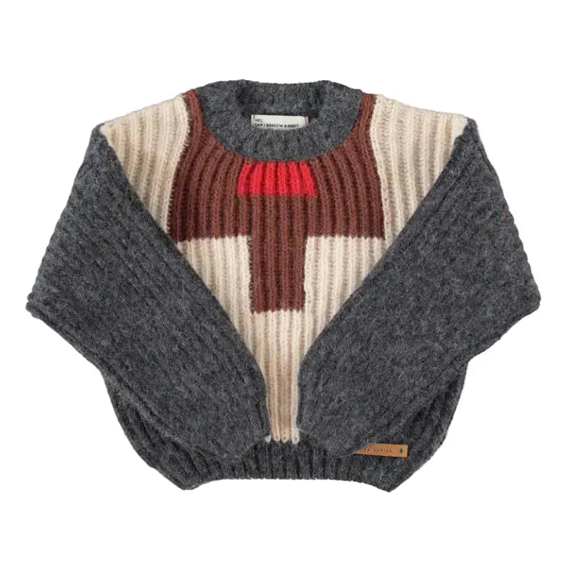Pull Dark Grey Multi Geo Piupiuchick