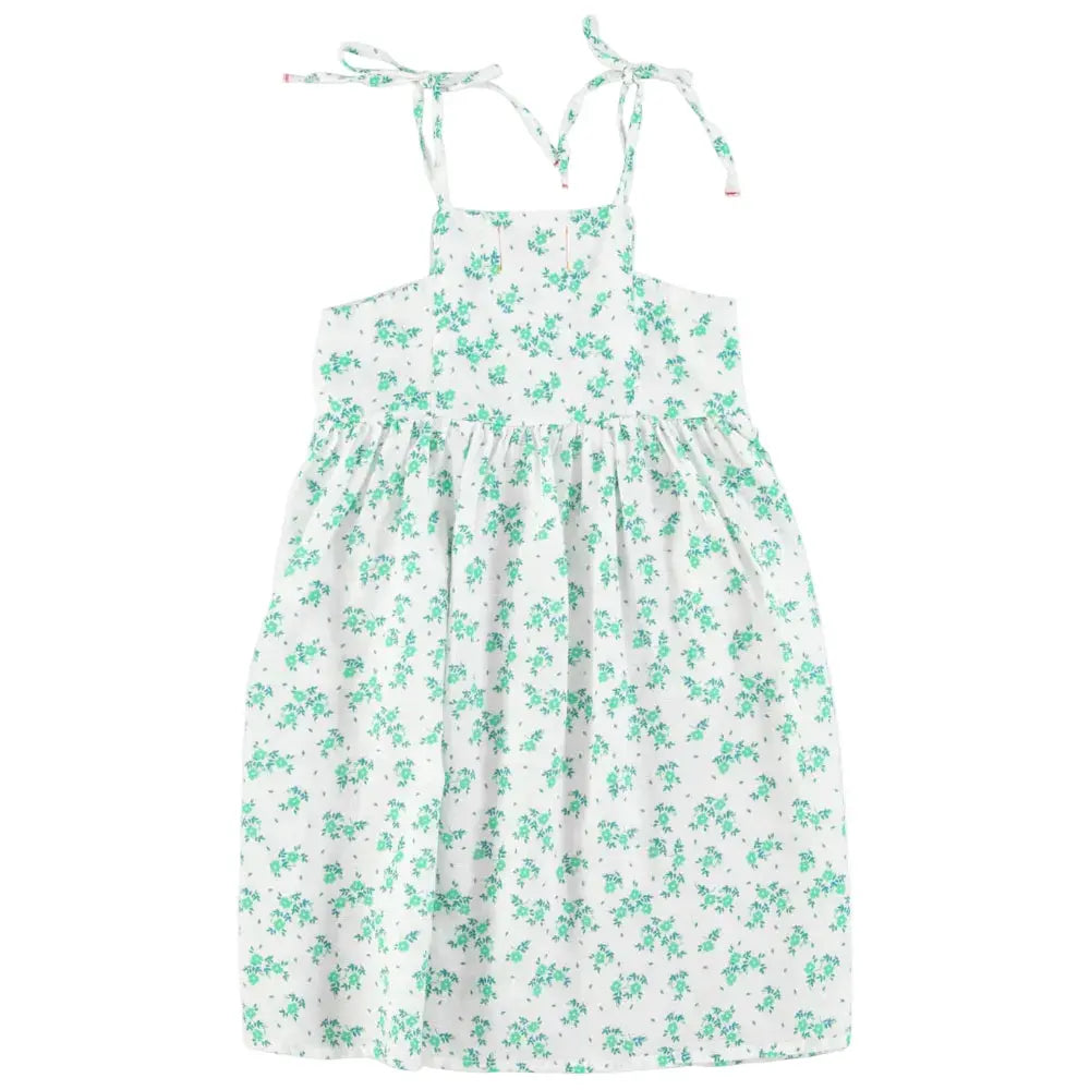 Robe Fleurie Coton Bio Blanc Piupiuchick