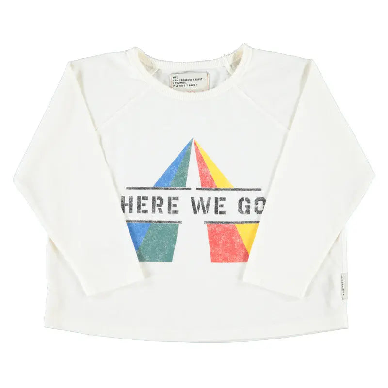 T-shirt Here We Go Print Piupiuchick