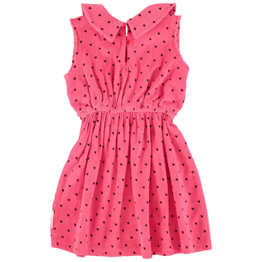 Robe Coeurs Eponge Coton Bio Rose Piupiuchick