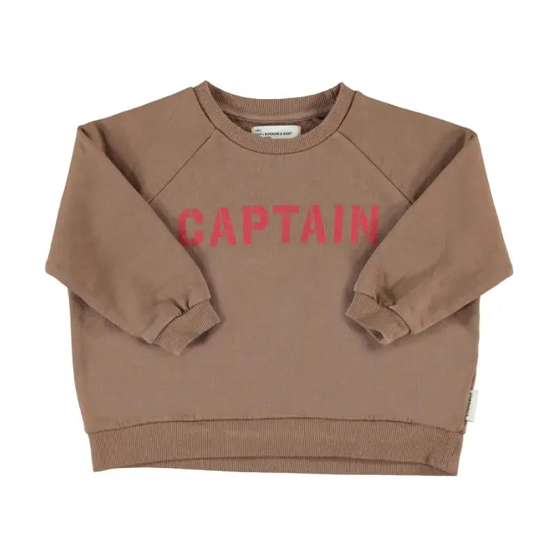 Sweat Brown Captain Print Piupiuchick