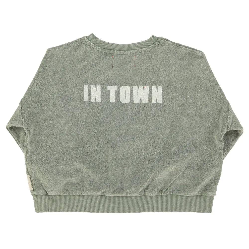 Sweat Best Friend Eponge Coton Bio Vert Piupiuchick