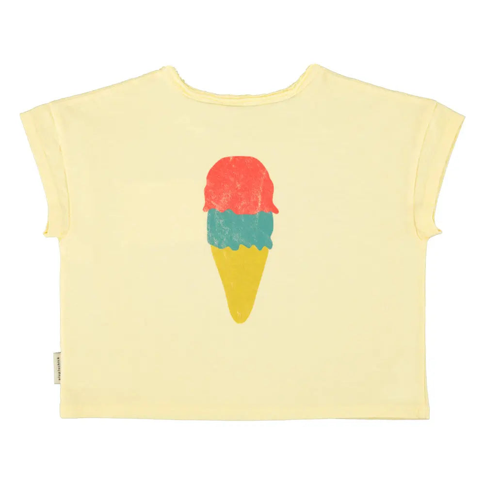 T-Shirt Beach Bar Jaune Piupiuchick