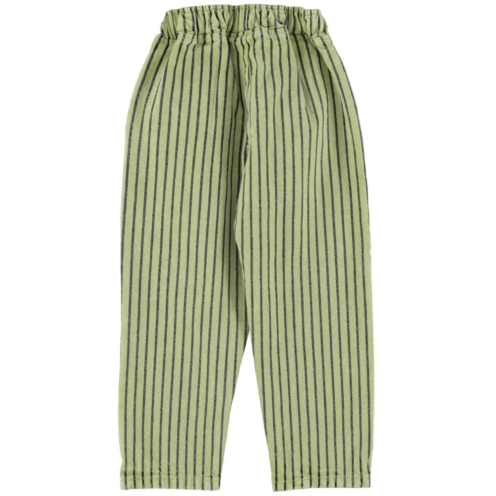 Pantalon Green Indigo Stripes - LA CABANE - Piupiuchick