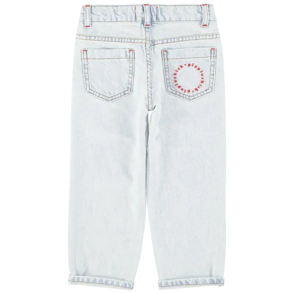 Jean Unisexe Bleu Délavé Piupiuchick