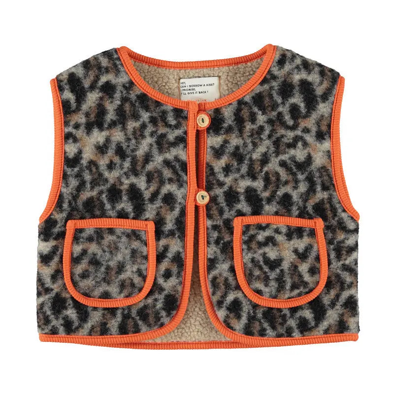 Gilet Animal Print | Gris