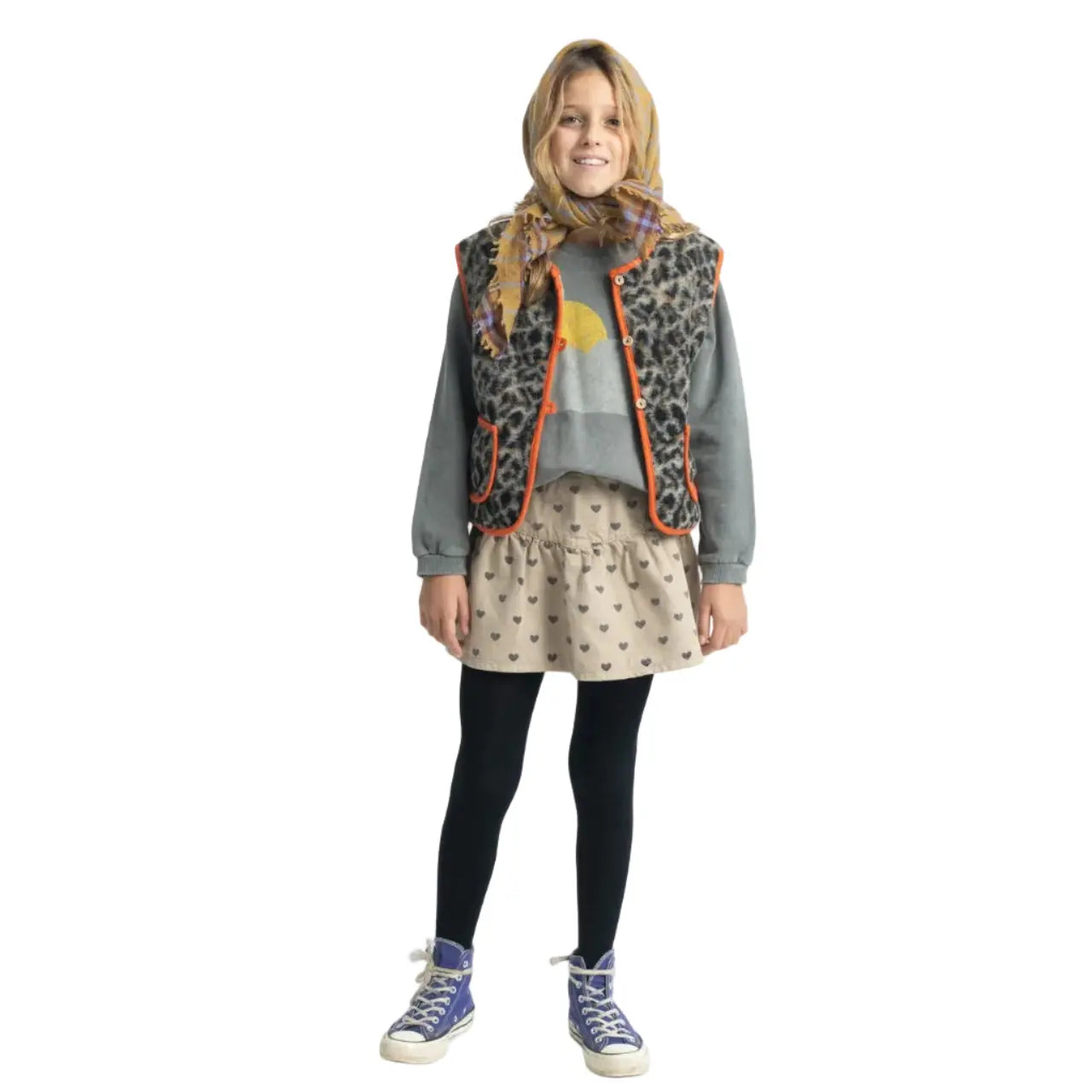 Gilet Animal Print | Gris