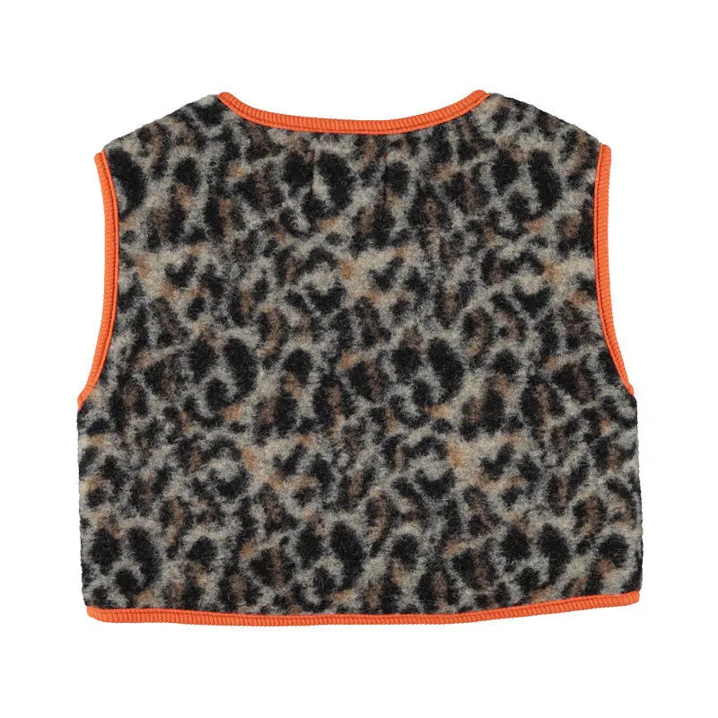 Gilet Animal Print | Gris